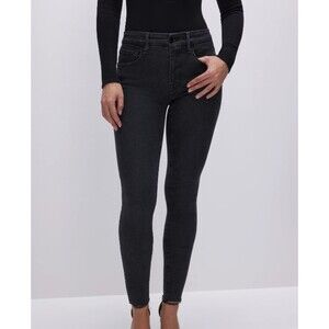 Good American GLRH419T Good Legs Raw Hem Jeans Size 8 Organic Cotton